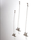 Climbing Man-Wall Mounted-Thai Silver Leaf sculpture(جدارية الرجل المتسلق باللون الفضي)