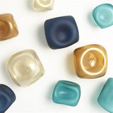 Set of 3 Wall Rocks-Frosted Turquoise(ثلاث قطع صخور الحائط - بلوري)