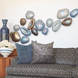 Set of 5 Glass Wall Gems-Sapphire(زجاج حائط أحجار كريمة - ياقوت - مجموعة من ٥ )