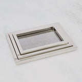 S/3 Stepped Nesting Trays-Nickel-S/3 صواني التعشيش المتدرجة