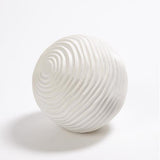 Varenne Sphere-Matte White- Large-منحوتة - الكورة ابيض مطفي - كبير