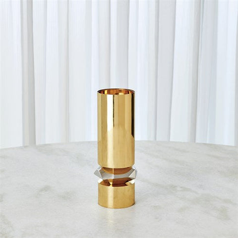 Romano Brass Candle Holder-Tall-حامل شموع نحاس رومانو - طويل القامة