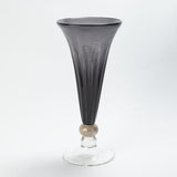 Trumpet Vase-Grey- Small-مزهرية بوق-رمادي-