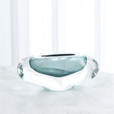 Abstract Bean Vase-Azure-Large(مزهرية على شكل حبة فول - زجاج أزور - كبير)