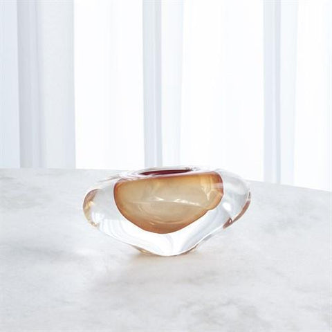 Abstract Bean Vase-Persimmon-Small(مزهرية على شكل حبة فول - صغير)