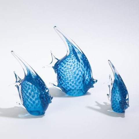 Angelfish-Cobalt Bubbles-Large(مزهرية سمك الفقاعات - كبير)