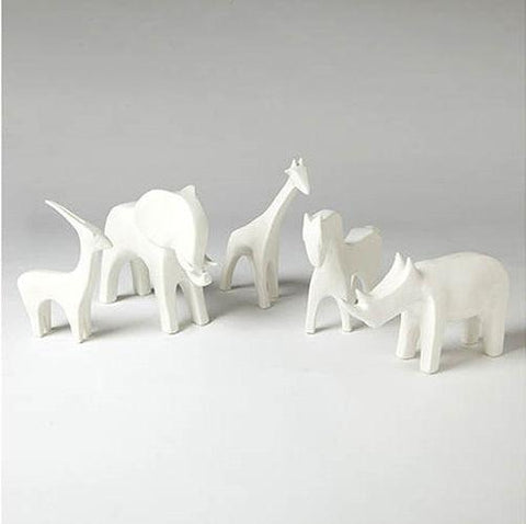 Antelope-Matte White(قطع بأشكال الظباء - لونها أبيض باهت)