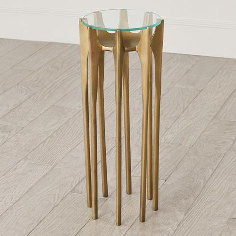 Aquilo Accent Table-Antique Brass( طاولة أنتيك - نحاس)