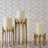 Aquilo Pillar Holder-Antique Brass-Medium(1)