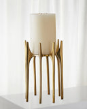 Aquilo Pillar Holder-Antique Brass-Medium(1)