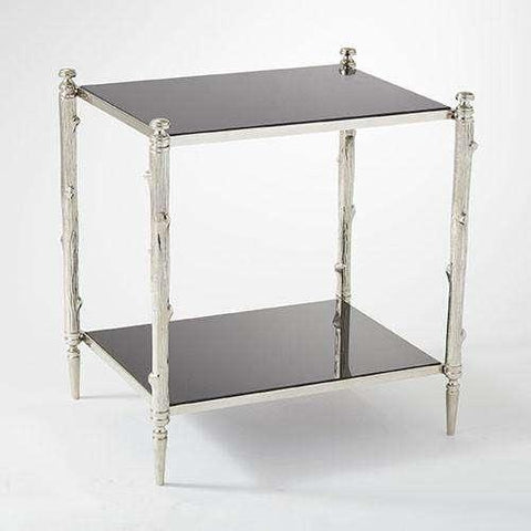 Buy Arbor Side Table-Nickel & Black Granite Online at best prices in Riyadh
