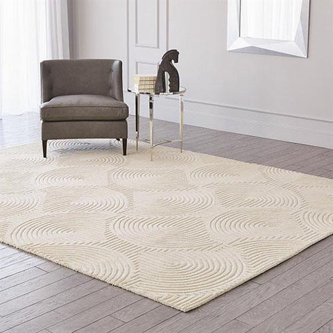 Arches Rug-Blue/Ivory-9' x 12'( سجادة الاقواس- الأزرق / العاج 9 '× 12')