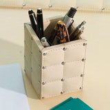 Beige Pencil Cup( صندوق لأقلام المكتب - لون بيج)