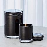 Black Cased Glass Poured Candle-Small