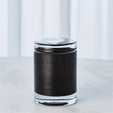 Black Cased Glass Poured Candle-Small