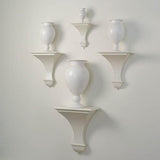 Blair Wall Bracket-White-Medium(تحفة جدارية بلير بيضاء  متوسطة)