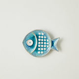 Blue Fish Plate-Small(لوحة السمك الأزرق - صغيرة)