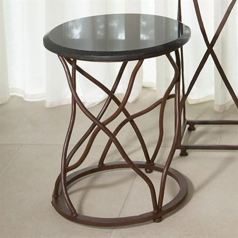 Branch Accent Table(طاولة الأغصان جانبية دائرية السطح والقاعدة)