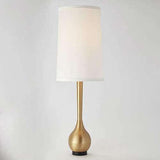 Bulb Vase Lamp-Antique Brass