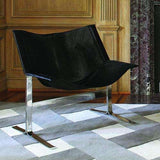 Buy Cantilever Chair-Hair-on-Hide-Black Online at best prices in Riyadh