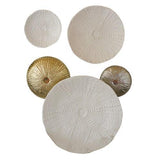Ceramic Urchin Platter-Matte White-Small(طبق من السيراميك - مزخرف - أبيض صغير)