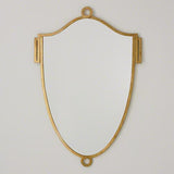 China Shield Mirror-Gold Leaf-Large(  مرآة على شكل درع صيني من ورق الذهب - كبير الحجم)