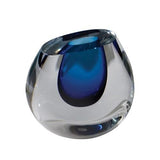 Color Drop Vase-Blueberry(مزهرية قطرة  الماء - زجاجية بلون بنفسجي)