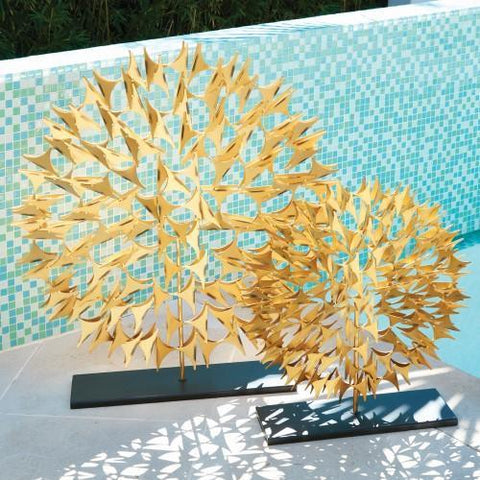 Cosmos Sculpture-Gold-Large(منحوتة كوزموس ذهبية اللون - كبيرة)