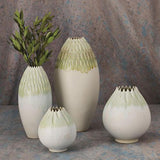 Cut Carved Vase-Sage-Extra large(مزهرية كت كارفد - سيج - كبير جداً)