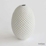 Diamond Cut Egg Vase
