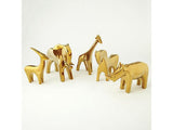Elephant-Bright Gold sculpture(قطعة بشكل الفيل - لونها ذهبي لامع)