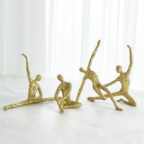 Figural Male Dancer-Splits-Textured Gold(
مجسم راقص منقسم ذهبي)