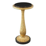 Fluted Side Table-Gold Leaf(طاولة جانبية مخدد - ورق ذهبي)
