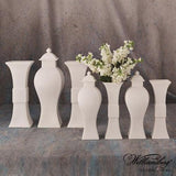 Garniture Vase-Matte White-Sm