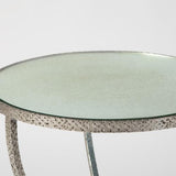 Hammered Tripod Table-Nickel-Large(طاولة جانبية - نيكل - لارج)