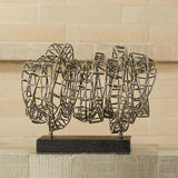 Helix Sculpture-Iron/Braised Brass