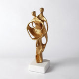 Husband and Wife Sculpture-Gold Leaf