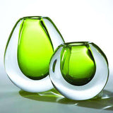 Ice Vase-Limeade-Large(مزهرية كرة الجليد - زجاجية بلون أخضر فاتح - كبيرة)