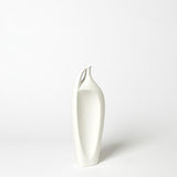 Indentation Vase-Matte White-Small(مزهرية - ابيض غير لامع - صغير)