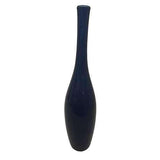 Juggler Vase-Seaport-Large(مزهرية بشكل قارورة - بلون أزرق غامق- كبيرة )