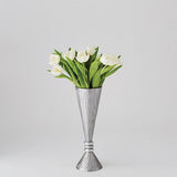 Leaf Vase-Nickel-Large(فازة - نيكل - لارج)