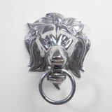 Lion Head Door Knocker-Nickel(مطرقة الباب على شكل رأس الأسد من النيكل)