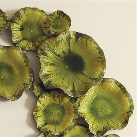 Medium Lily Plate-Green-Small(ديكور حائط زهرة السوسن - أخضر - صغير)