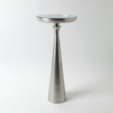 Minaret Accent Table-Satin Nickel-Large(طاولة ميناريت - لون نيكل حريري - كبيرة)