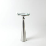 Minaret Accent Table-Satin Nickel-Small (طاولة ميناريت - نيكل حريري - صغير )