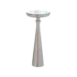Minaret Accent Table-Satin Nickel-Small (طاولة ميناريت - نيكل حريري - صغير )