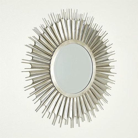 Necklace Mirror-Silver Leaf