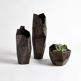 Origami Vase-Reactive Bronze-Large(مزهرية - برونز - كبير)