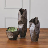 Origami Vase-Reactive Bronze-Large(مزهرية - برونز - كبير)
