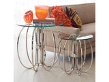Oval Ring Table-Small(طاولة الأرجل البيضاوية بسطح زجاجي مستدير - حجم صغير)
